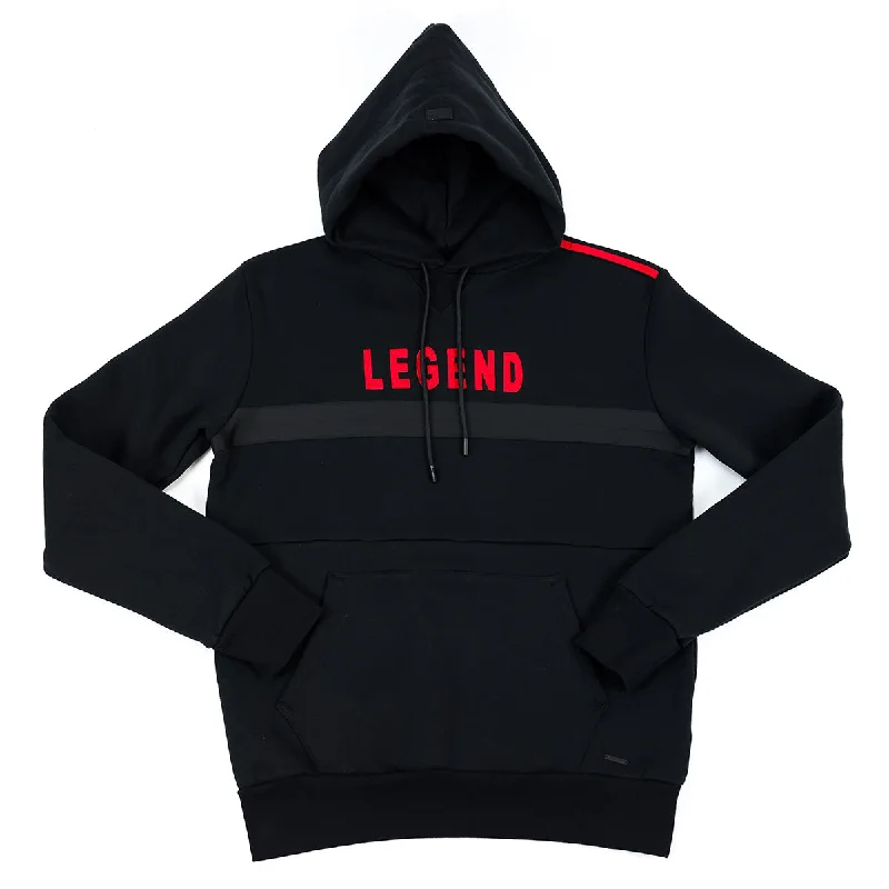 Legend Hoodie - Black/Red Trendy Women's Oversized