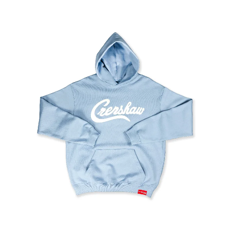 Limited Edition Ultra Crenshaw Hoodie - Light Blue/White Stylish Women's Neon