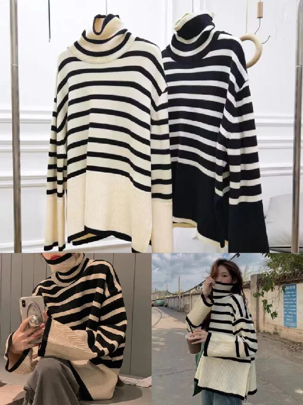 Lulu Striped Sweaters Sustainable Organic