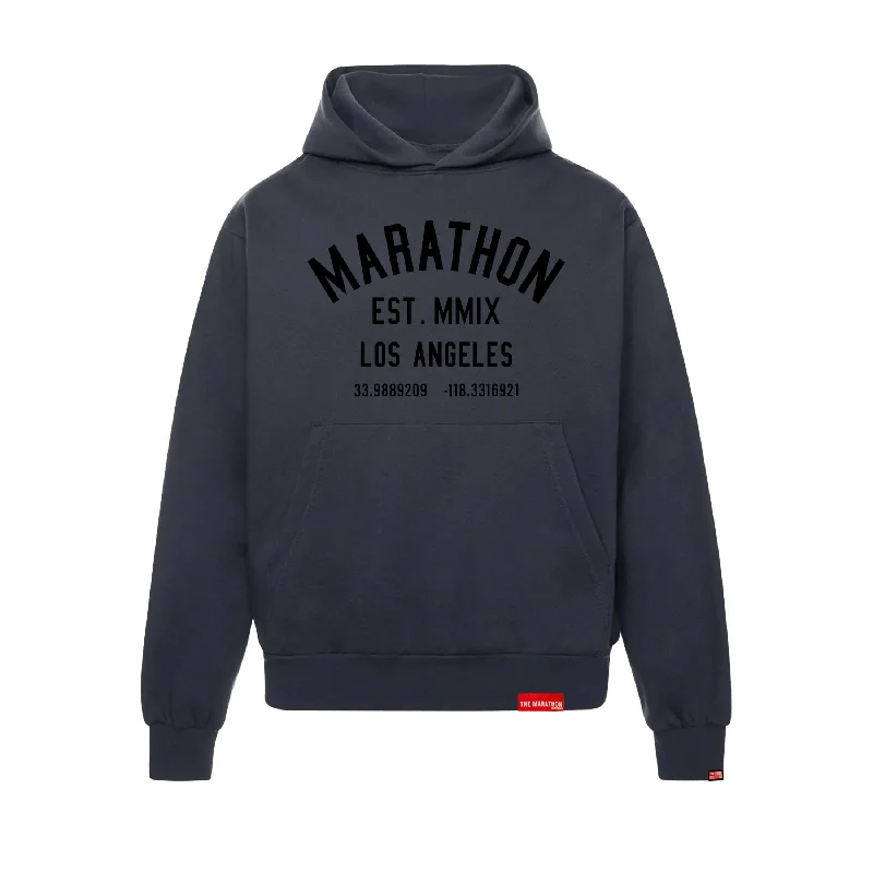 Marathon Classic Hoodie - Slate/Black Casual Women's Japanese 