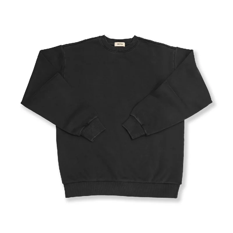 Marathon Leisure Heavyweight Crewneck - Vintage Black Trendy Women's 