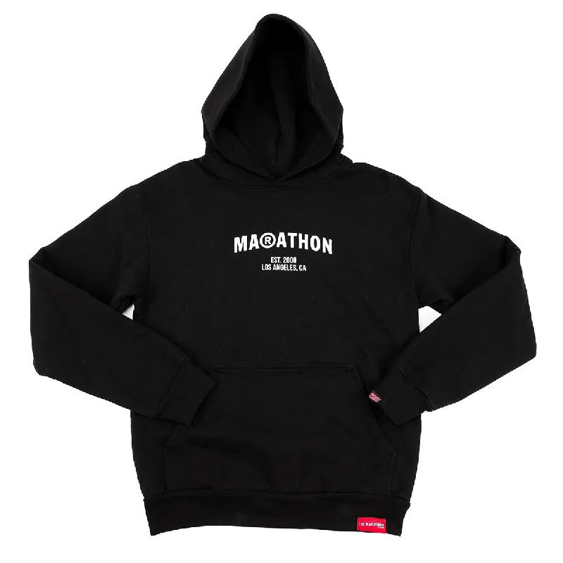 Marathon Registered Hoodie - Black/White Dapper Women's 1920S