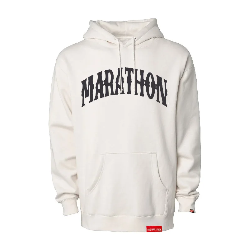 Marathon Vintage Arch Hoodie - Bone/Black Refined Women's Classic 