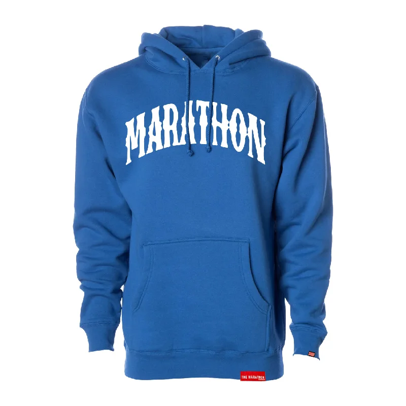 Marathon Vintage Arch Hoodie - Royal/White French