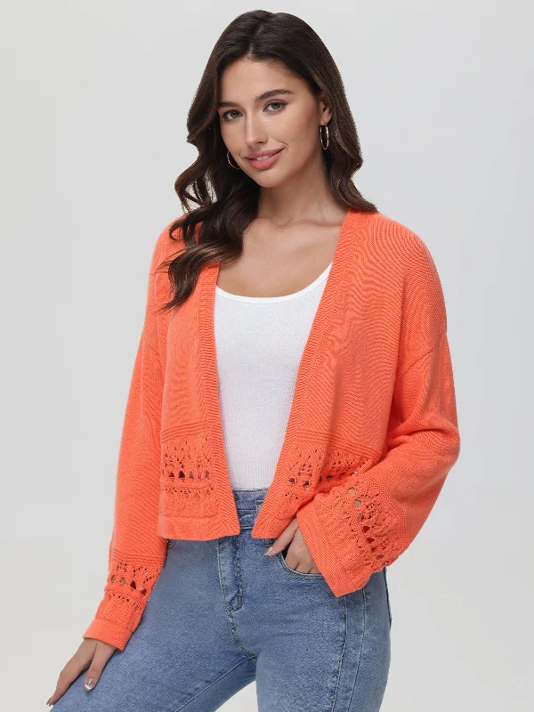 Meghan: 100% Cotton Crochet Kimono Cardigan Country