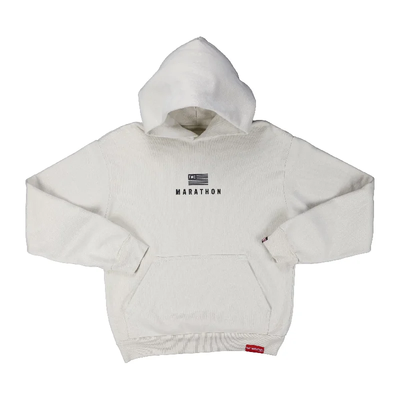 Modern Stack Hoodie - Bone/Black Refined Women's Hand - crafted