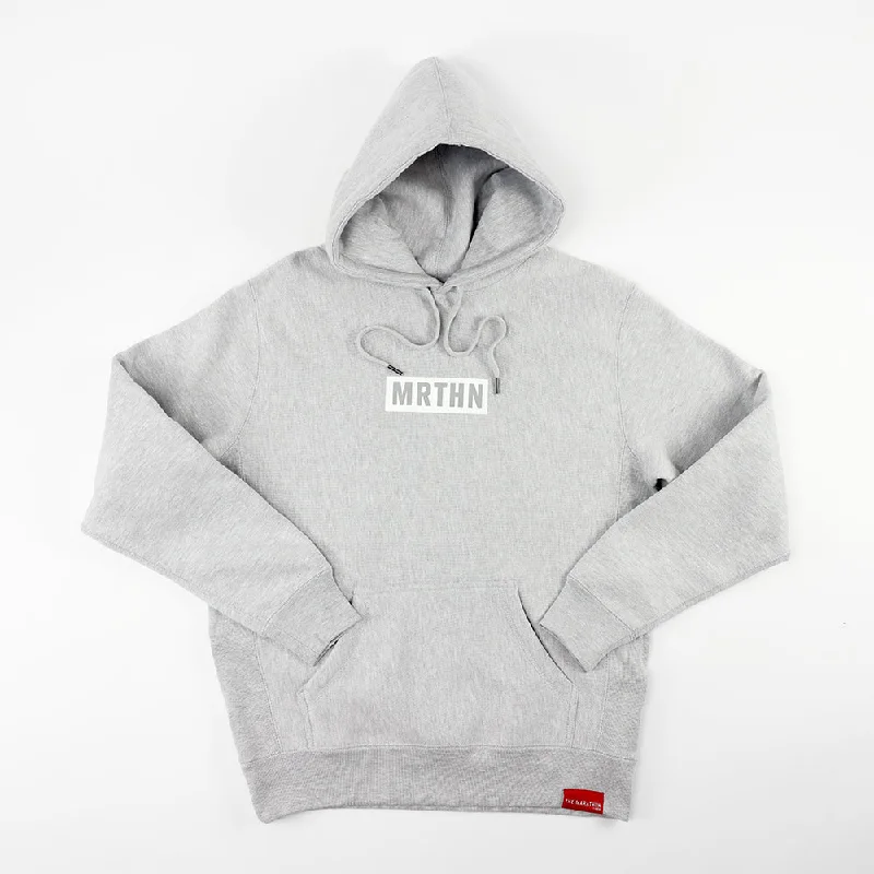 MRTHN Hoodie - Heather Grey/White Refined Women's Hand - crafted