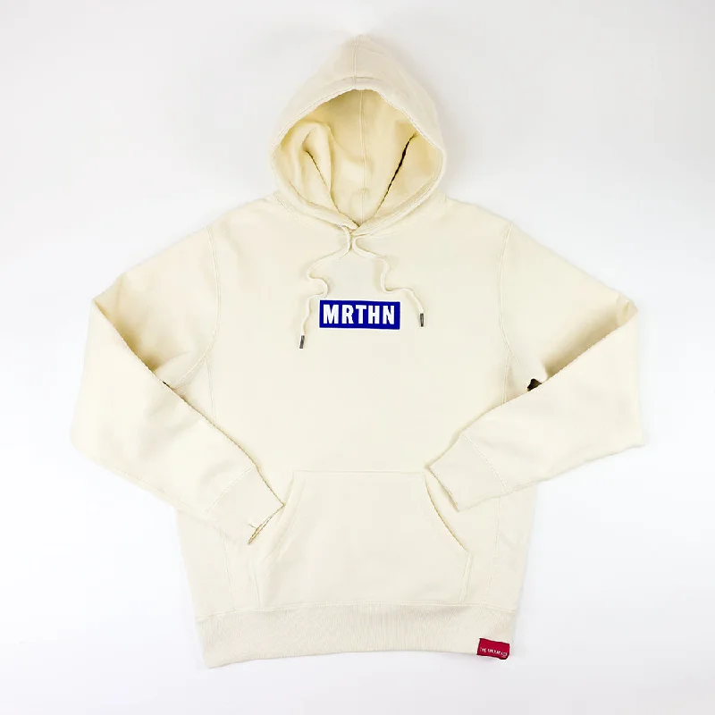 MRTHN Hoodie - Vintage White/Royal Cool Women's Distressed