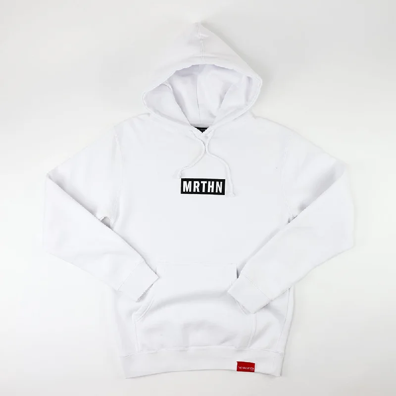 MRTHN Hoodie - White/Black Laid - back Women's Vibe