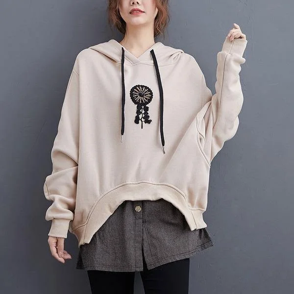 Oversized Women Casual Hooded Sweatshirt Loose Female Thick Cotton Warm Hoodies Contemporary Oversized Women Casual Hooded Sweatshirt Loose Female Thick Cotton Warm Hoodies Contemporary