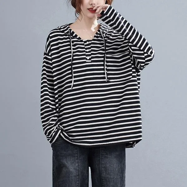 Oversized Women Hooded Casual Sweatshirt New Arrival  Cotton Hoodies Vacation