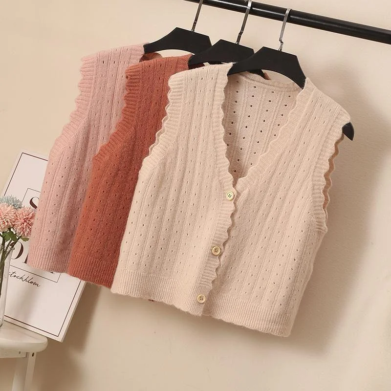 Silone Sweater Vests Refined Women's Hand - crafted