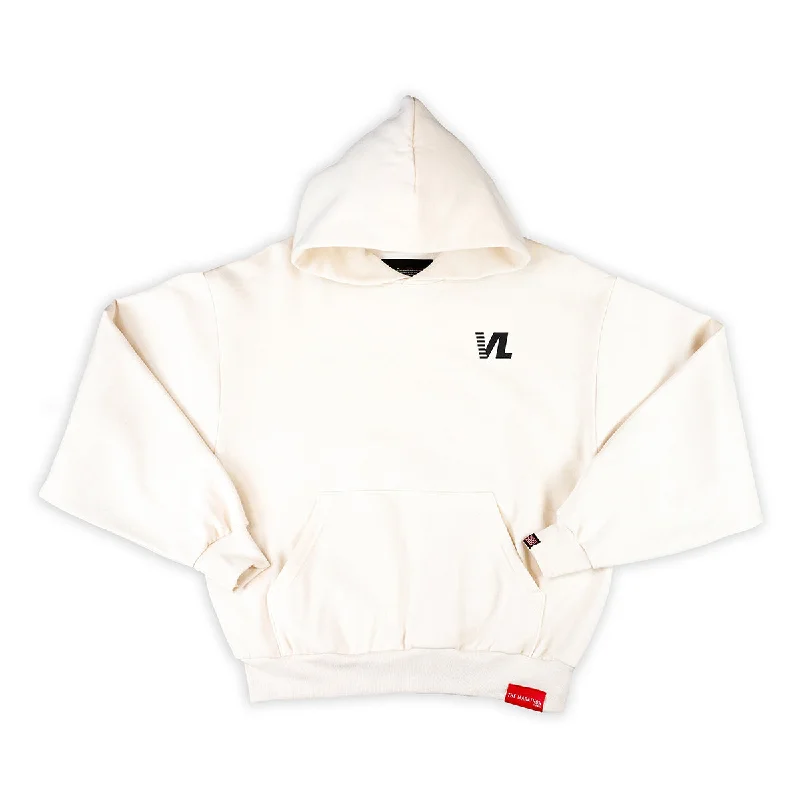 Victory Lap VL Hoodie - Bone/Black Feminine Women's Style 