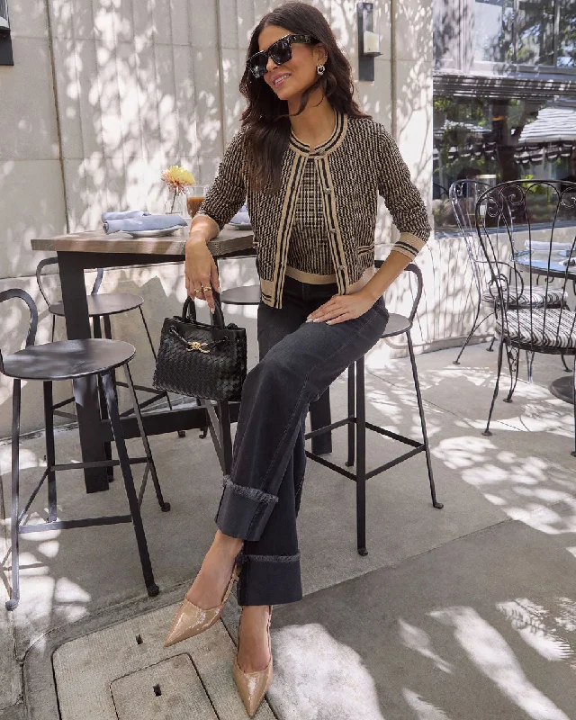 Warm Thoughts Button Down Cardigan Edgy Women's Punk