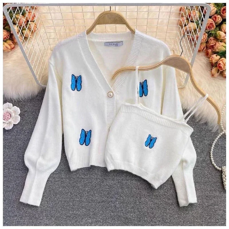 Wings Sweater Set Sophisticated Women's Tailored